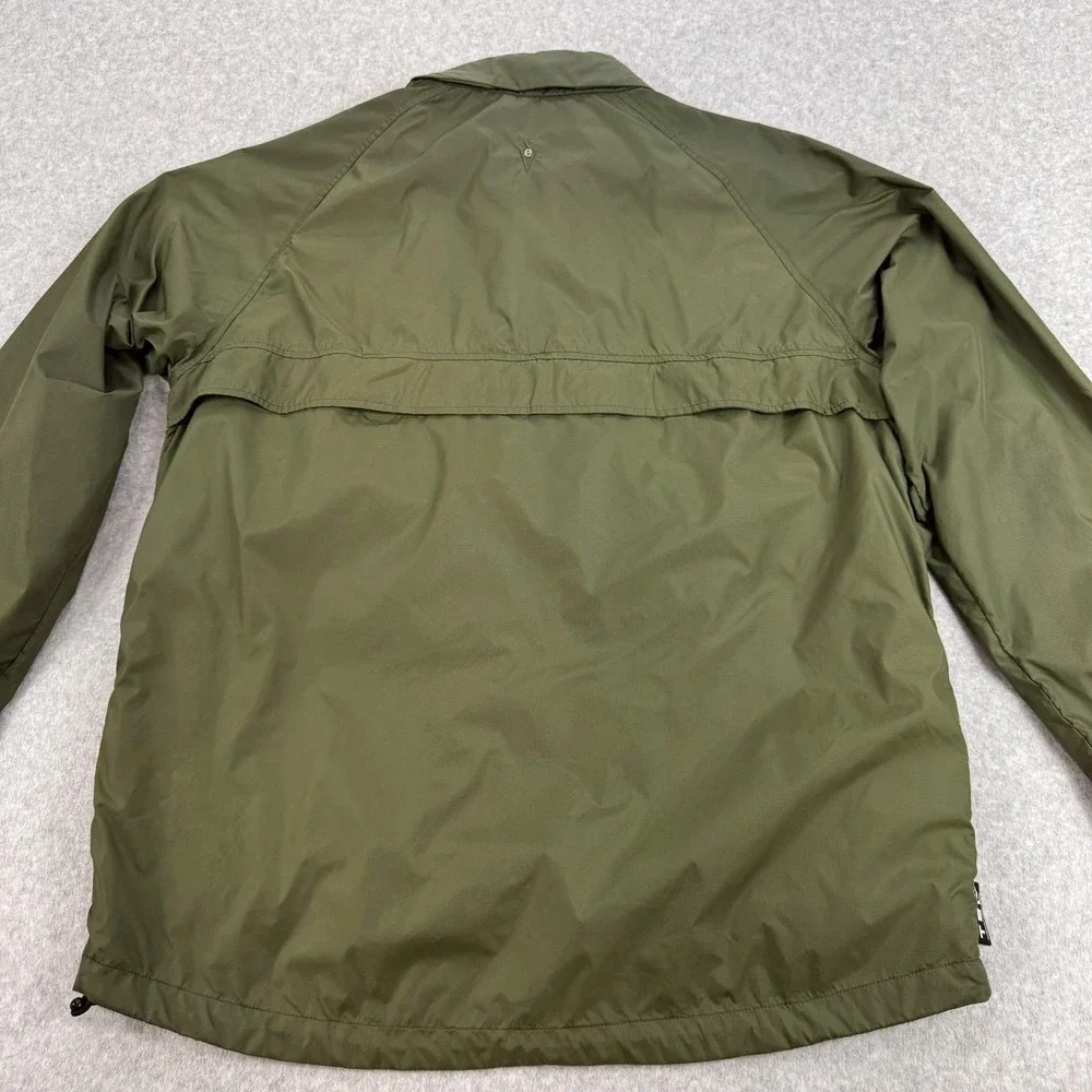 SCOTTeVEST Jacket Mens Large Green TEC Travel Windbreaker Full Zip Lightweight